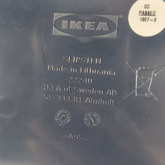 IKEA Slipsten Wall Clock Black Purple Green Pop Art Minimalist 13 3/4" Modern - Picture 6 of 13